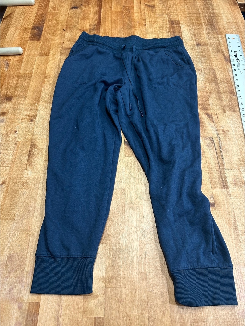 Athletic Works Navy Blue Jogger Sweatpants Large (12-14)